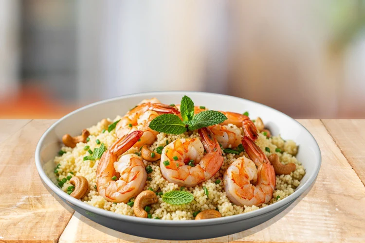 Couscous Fresco con Gamberi, Avocado e Anacardi: Un Piatto Unico e Veloce